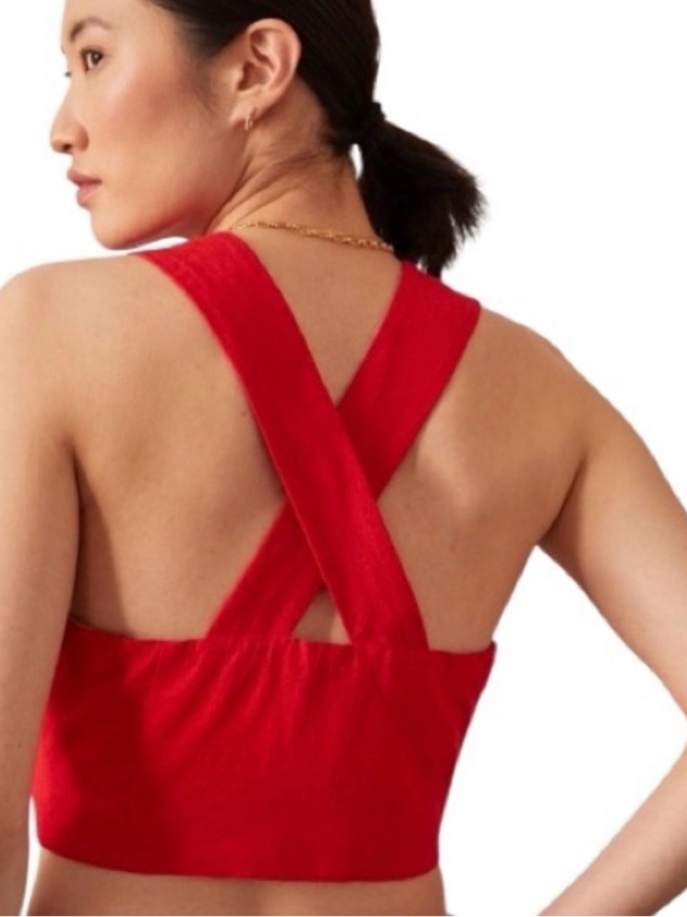 Anthropologie x Mare Mare Cross-Back Crop Top